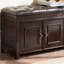 Banc rembourré en bois massif Nutbrown-474830909-474830906