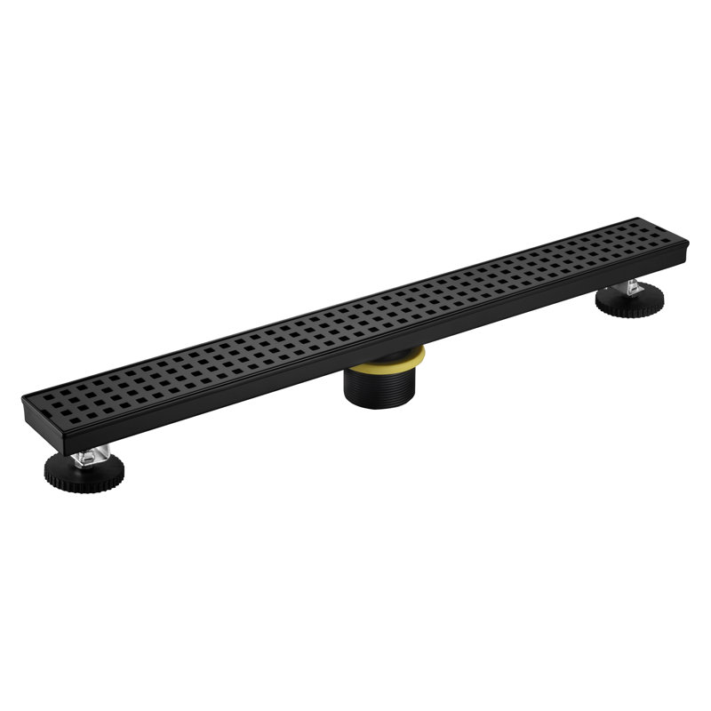 Carrelage en acier inoxydable, Noir mat