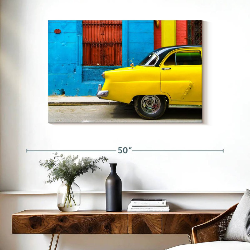 Kavia Cuba Fuerte - jaune de la Havane, H 26 po x l 39 po