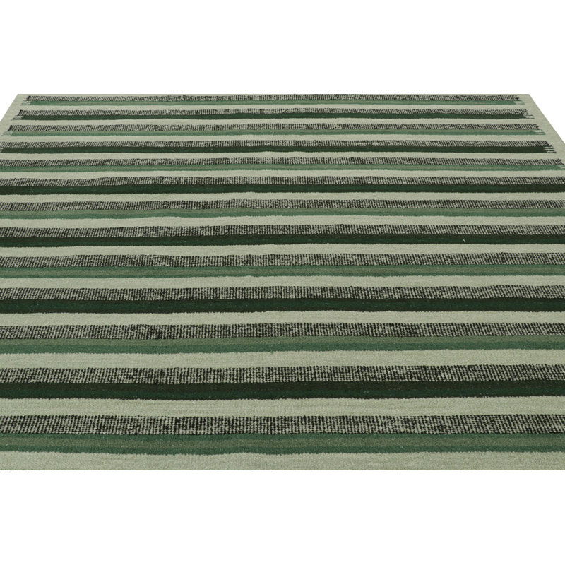 Scandinavian Wool Geometric Area Rug, Rectangle 12' x 18'