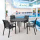 Burt 47'' Synthetic Laminate Outdoor Dining Table
