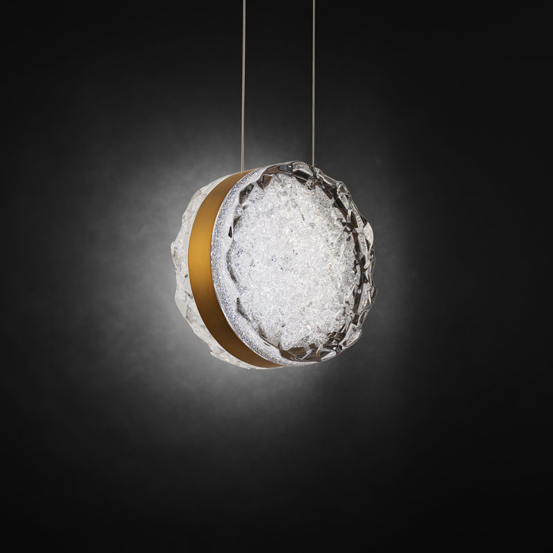 Bramble 1 - Light LED Pendant, Aged Brass