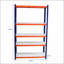 Tablettes de rangement pour garage robustes à 5 niveaux | H 71 po x l 35,4 po x P 15,87 po | Fer | Bleu marine