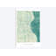 « milwaukee rétro bleu aquarelle urban blueprint map », impression sur toile-33088297-72239148-72239149