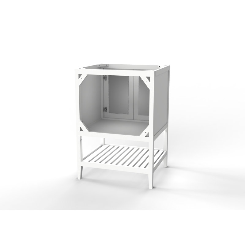 Disar 24" Single Bathroom Vanity Base Only in White