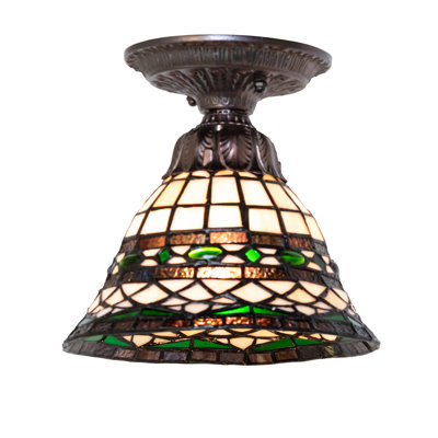 Plafonnier romain de 8 po de largeur Tiffany