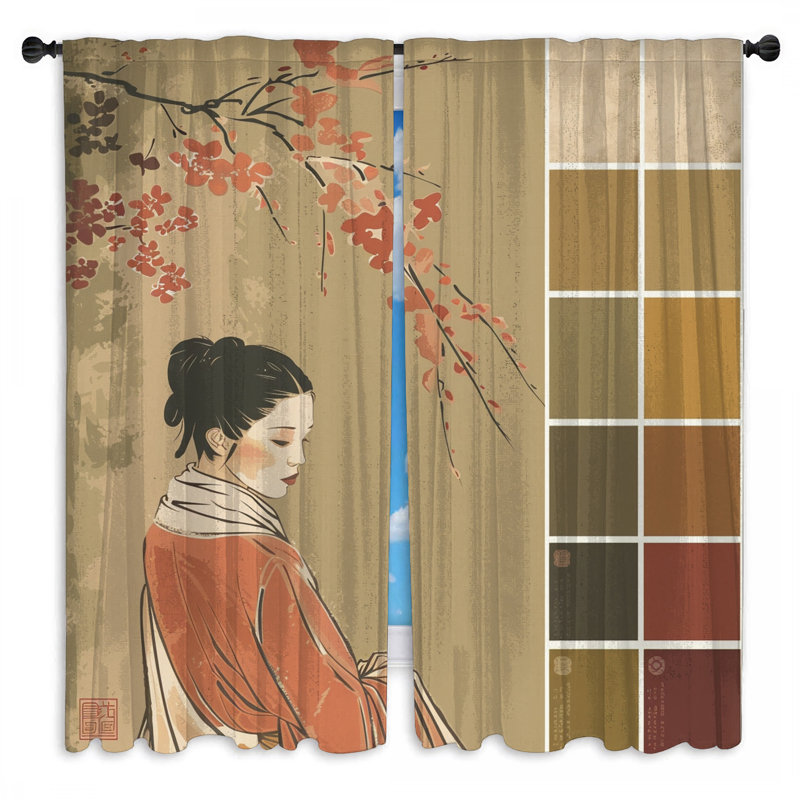 Rideaux de fenêtre Portrait assombrissant et obscurcissant - 2 panneaux, 40in x 60in - 2 panels, Transparent