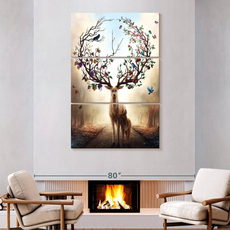 Kelan Seasons Change, 74" H x 48" W