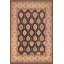 Tapis oriental noir / ivoire en laine 9 pi 4 po x 11 pi 11 po Dorn