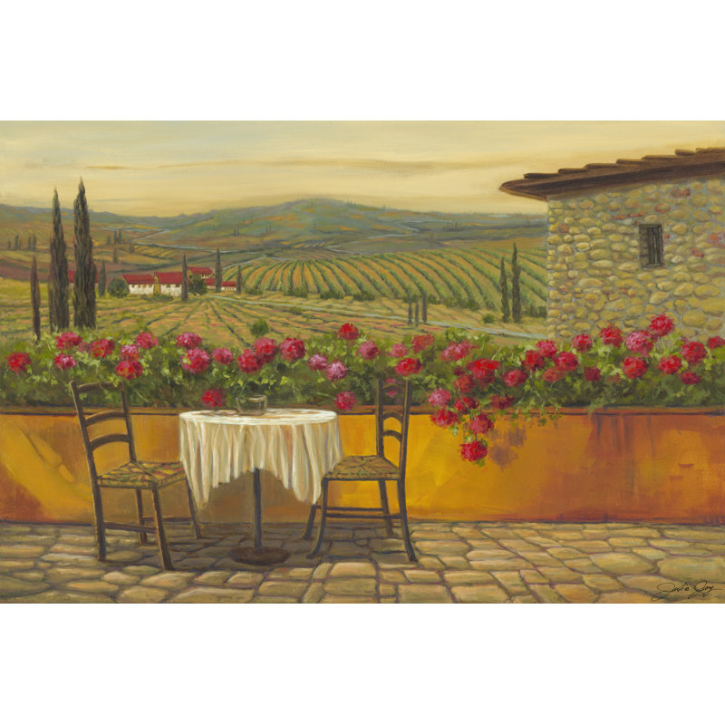 Whispering Reds II by Julie Joy - Wrapped Canvas Painting, 30cm H x 46cm W x 3.8cm D