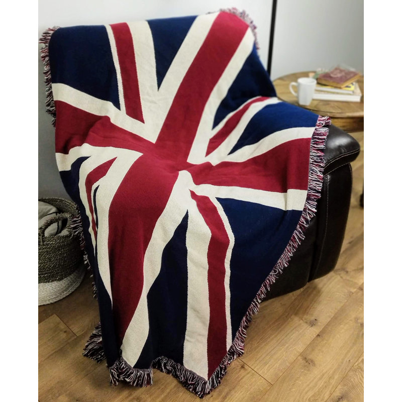 Jeté en coton Pure Country Weavers, Union Jack