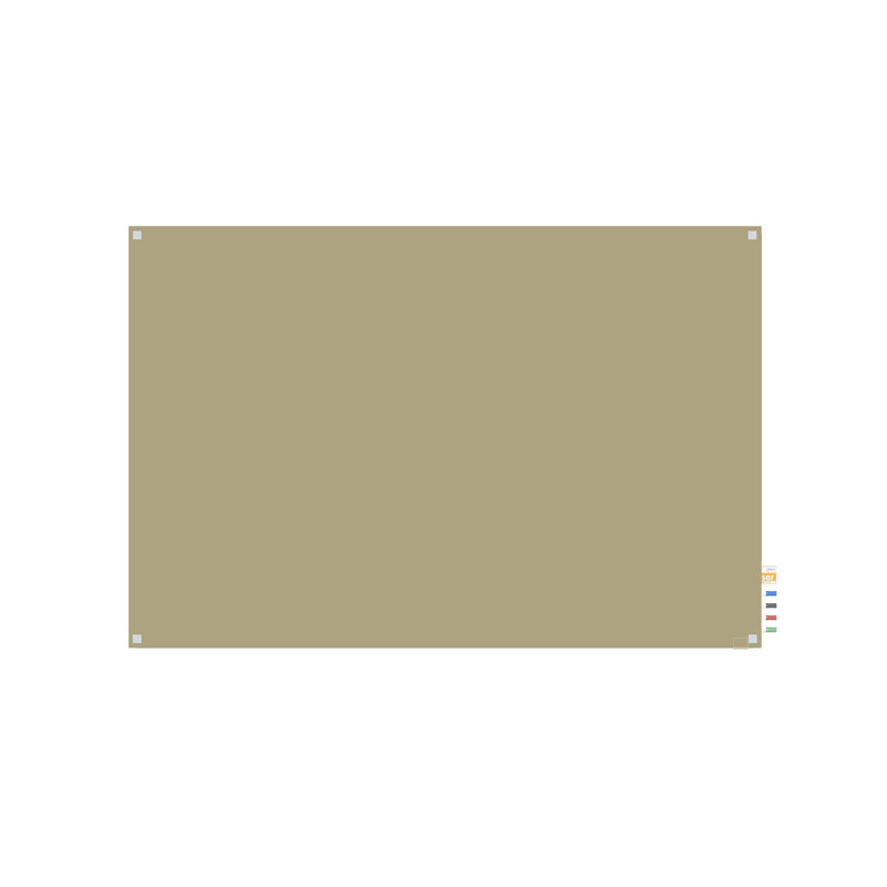 Harmony Wall Mounted Glass Board, 48" x 96", Beige