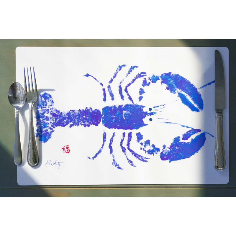 Ensemble de 4 napperons 18 po Lobster
