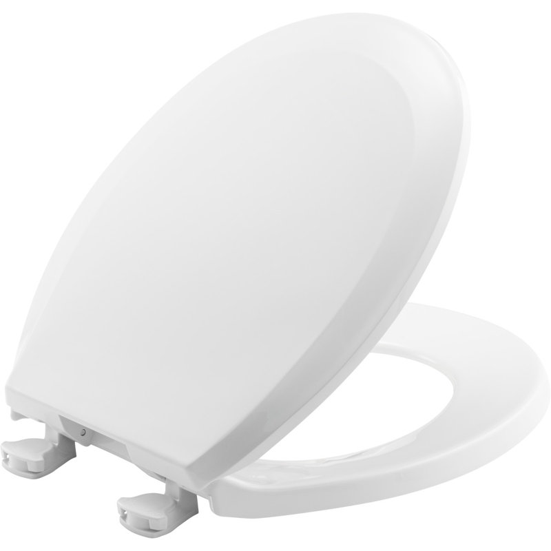 Siège de toilette rond en plastique