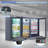 Bodega Bodegacooler Commercial Bar Cooler With 3 Glass Doors,11.4 Cu.ft Under Counter Beverage Refrigerator,back Bar Refrigerator,commercial Display Drink Fridge,led Lighting Beer Wine Soda Drinks-122516690
