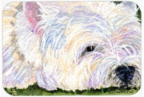 Planche à découper en verre westie east urban home