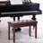Duet-Ready Keyboard Bench In Brown With Faux Leather Cushion And Wooden Base Duet- Piano Stool Stable Structure