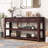 U_Style Stylish Entryway Console Table with 4 Drawers and 2 Shelves, Suitable for Entryways, Living Rooms.