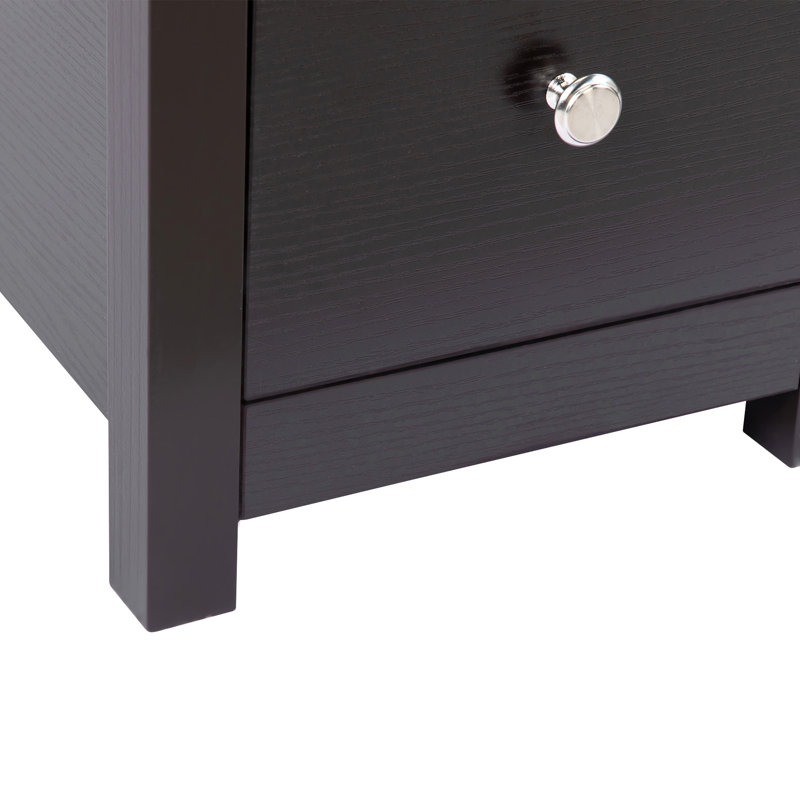 Transitional Nightstand With USB Charging Station(Includes Only Nightstand)