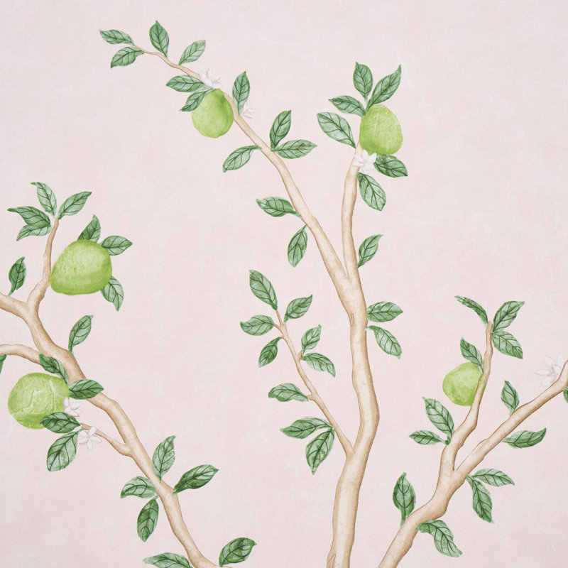 Citrus Blossom 2 Panel Set, Blush