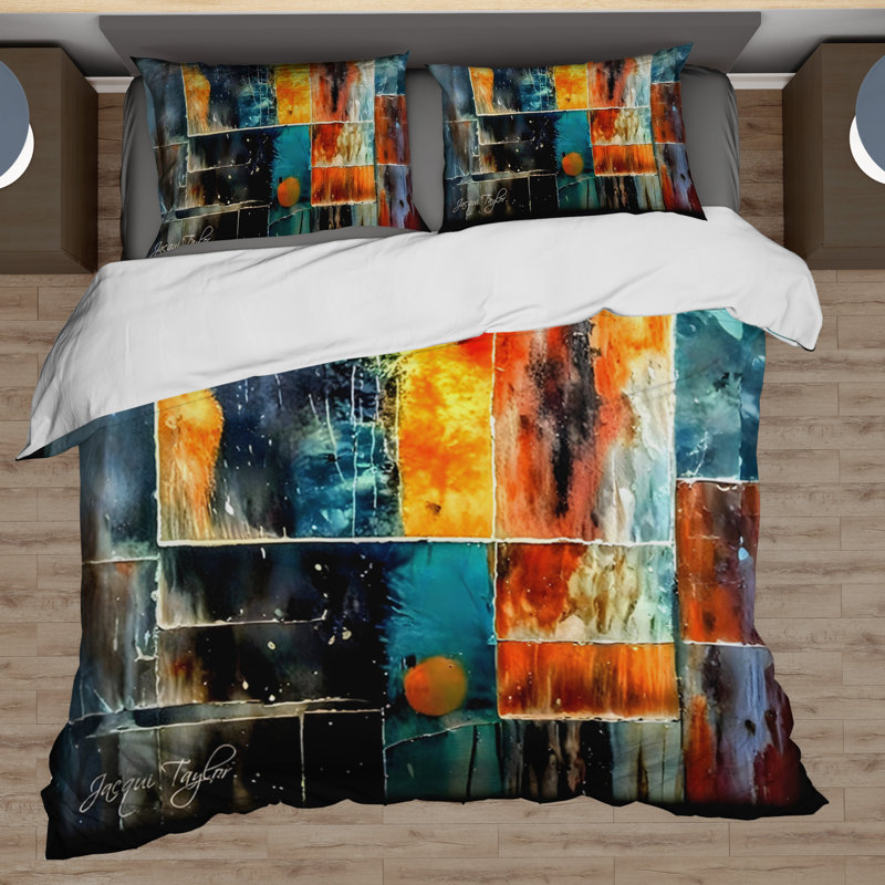 Harmony In Chaos Comforter Set, Queen Comforter + 1 Standard Pillowcase