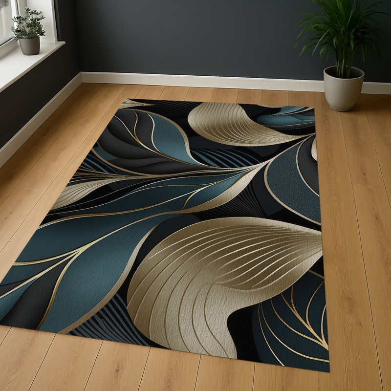 Abstract Area Rug, Runner 70 x 140 cm