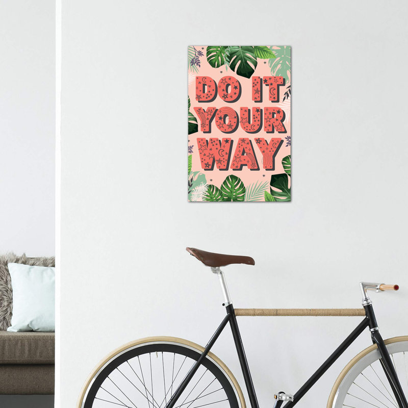 «Tween Everyday Far and Away I» par Lisa White boutons - reproduction d'art textuel, Toile tendue, Pas de tapis