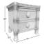 Table de chevet 2 tiroirs Sumner-1867830248