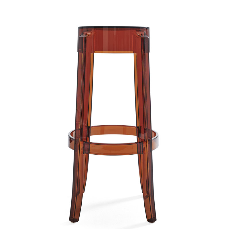Tabouret de bar Charles Ghost, 29.5", Amber