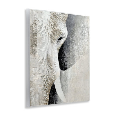 Faux Textured Elephant Wall Plaque, design by LSR Design Studio