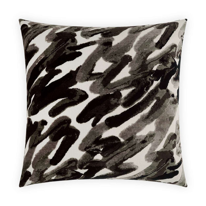 Spoken Pillow Cover & Insert, Onyx, Square 22"