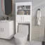 Armoire de rangement 2 portes avec tablettes ouvertes