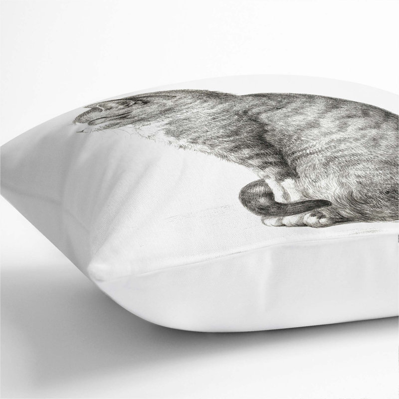 Square Throw Cushion, White, 55 x 55 cm