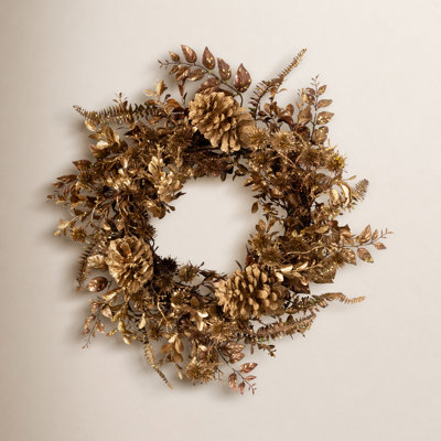 Hadaway 22'' Faux Foliage Polyethylene Plastic Wreath
