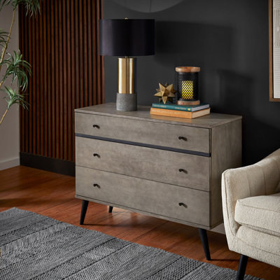 Commode 3 tiroirs Macedo Mid-Century