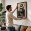 Gorilla's Contemplation Modern - Framed Print-1578669927-1578669930