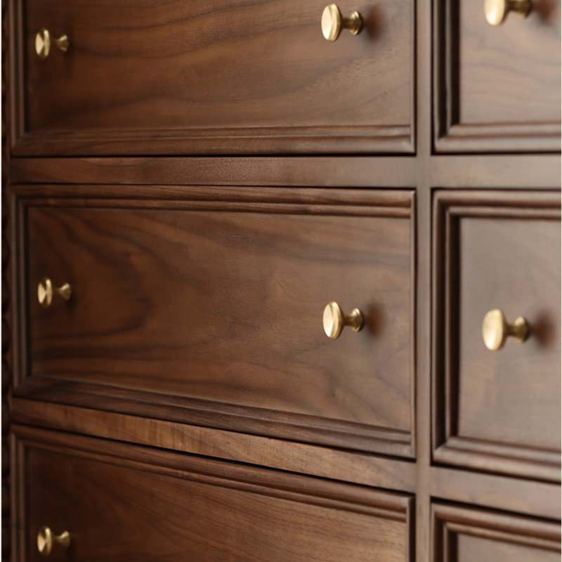 Buffet multi-tiroirs en bois massif