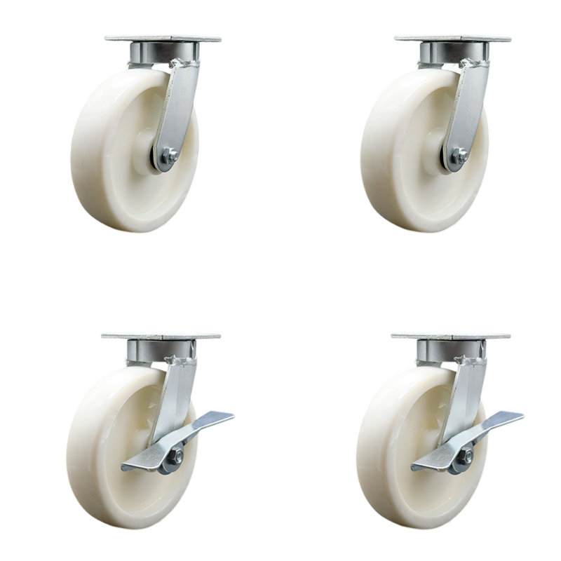 Kingpinle Swivel Caster Set with 2