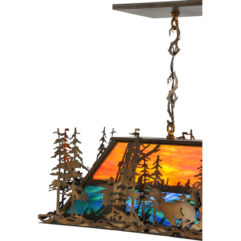 Luminaire suspendu linéaire 9 lumières
