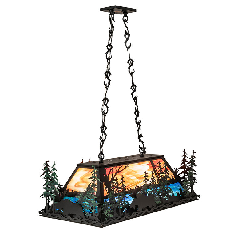 6 - Light Black/Green Kitchen Island Pendant