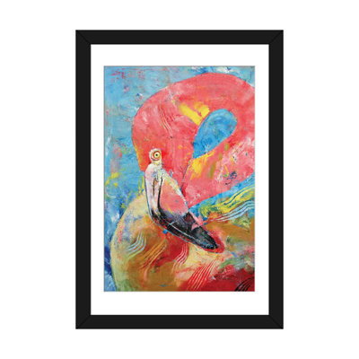 «Pink Flamingo», reproduction d'art sur toile