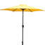Parasol de patio hexagonal en aluminium à protection solaire avec base en résine durable pour espaces extérieurs