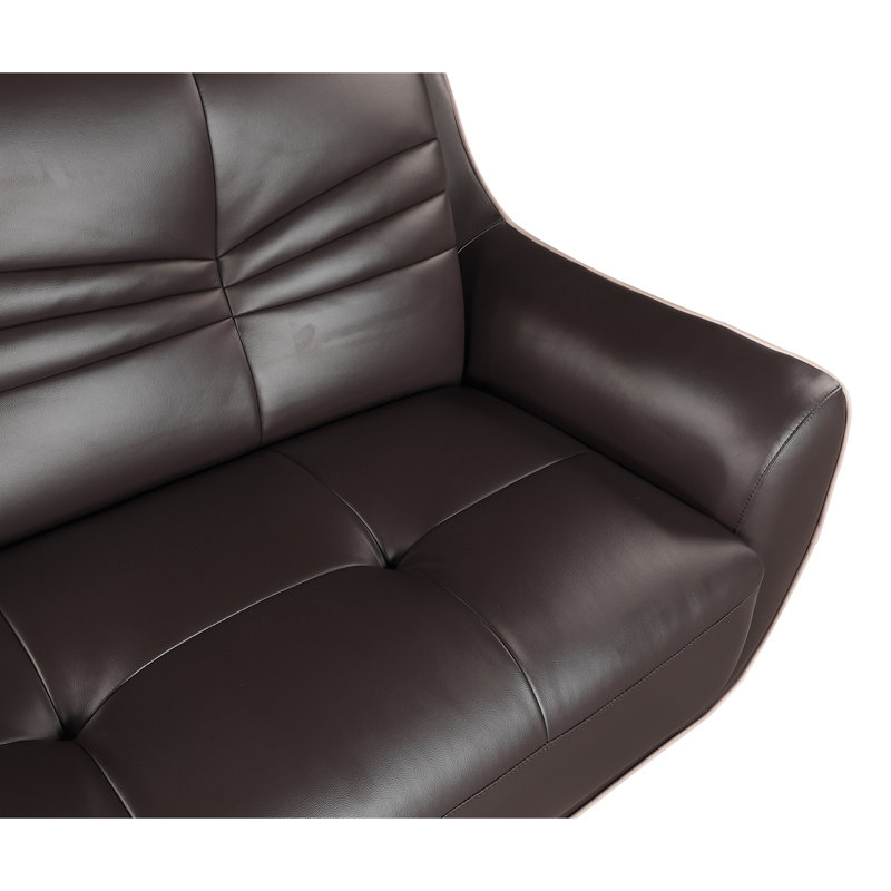 Chaise en cuir véritable