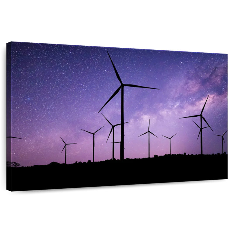 Lilie Starry Wind Turbines, 26" H x 39" W