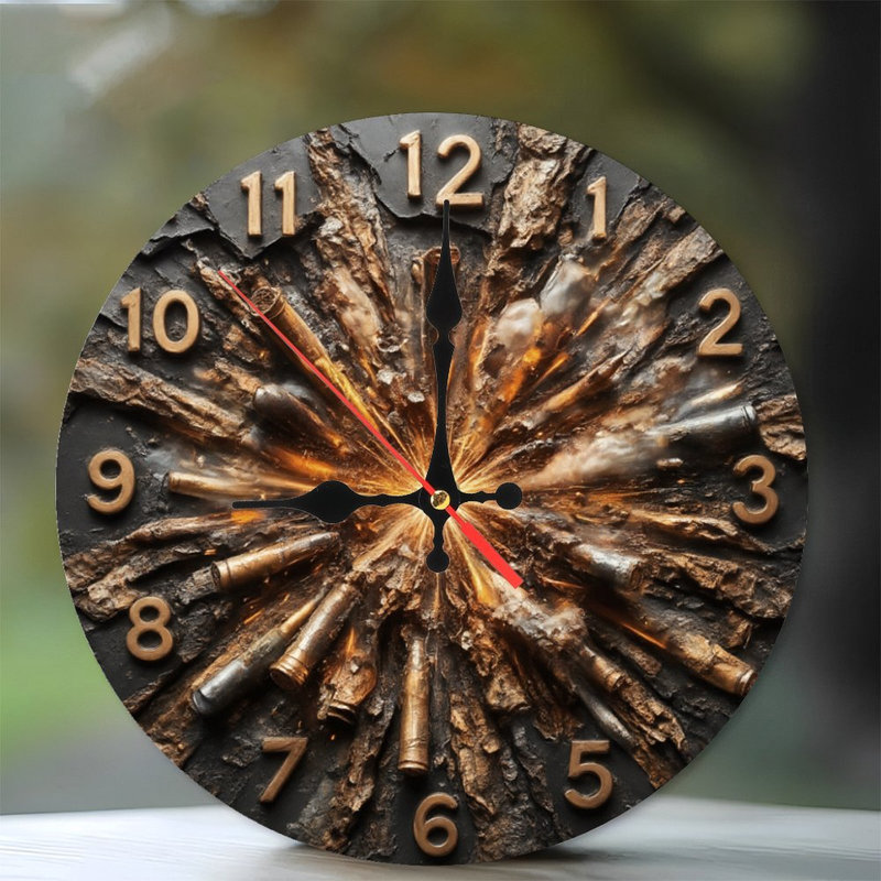 Exploding Clock With Bullet Casings