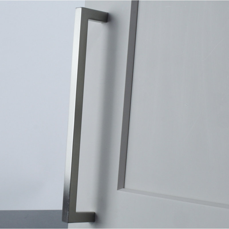 Kai Square Bar Pull, 7 9/16", Satin Nickel