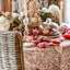 Beatrice Round Tablecloth - Pink And Green-1891657819