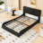 Upholstered Platform Bed with Bluetooth Speakers and LED Light-1409010228-1409010227