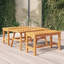 Table basse Winston Porter 39,4 po x 19,7 po x 17,7 po en bois d'acacia massif
