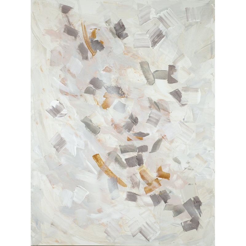 «One-of-a-Kind Original Letters from Above II» par Joyce Creiger - peinture sur toile tendue